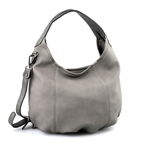 Grey Leather Tote, Hobo Handbag, Shopper, Tote, Grey Leather Handbag, Grey Purse, Leather Purse ...